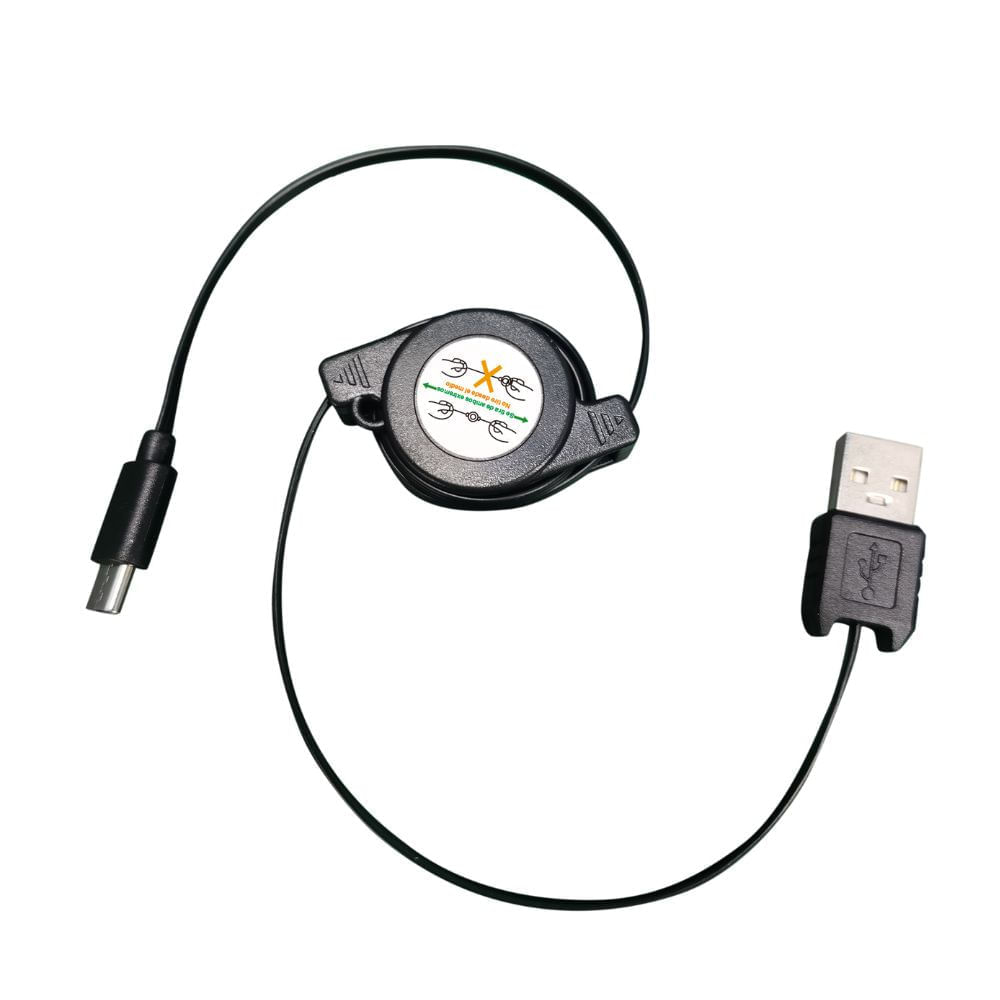 Cable Tipo C Retractil AR-SC051 Negro