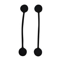 Pack de 2 Organizador Sujetador de Cables AR-SC049 Negro
