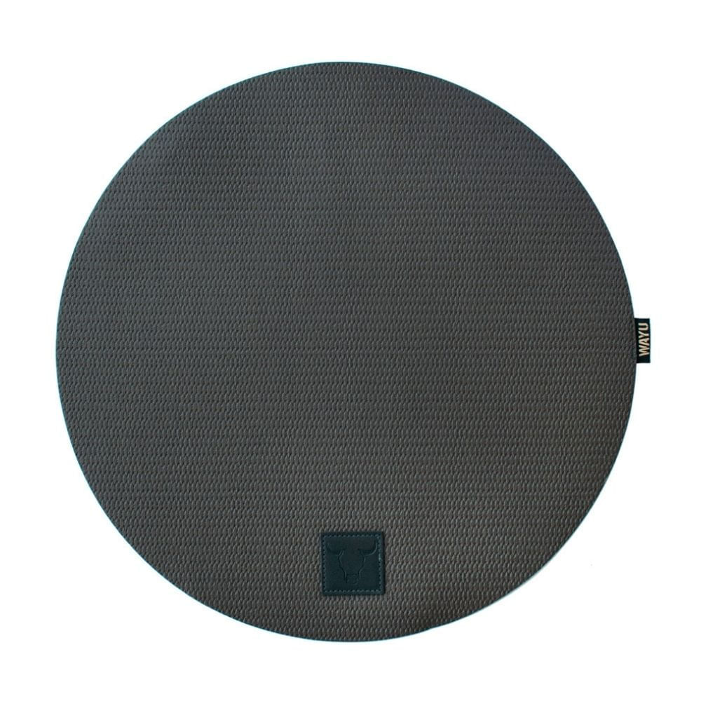 Individual Pu Redondo 38cm Gris Wayu