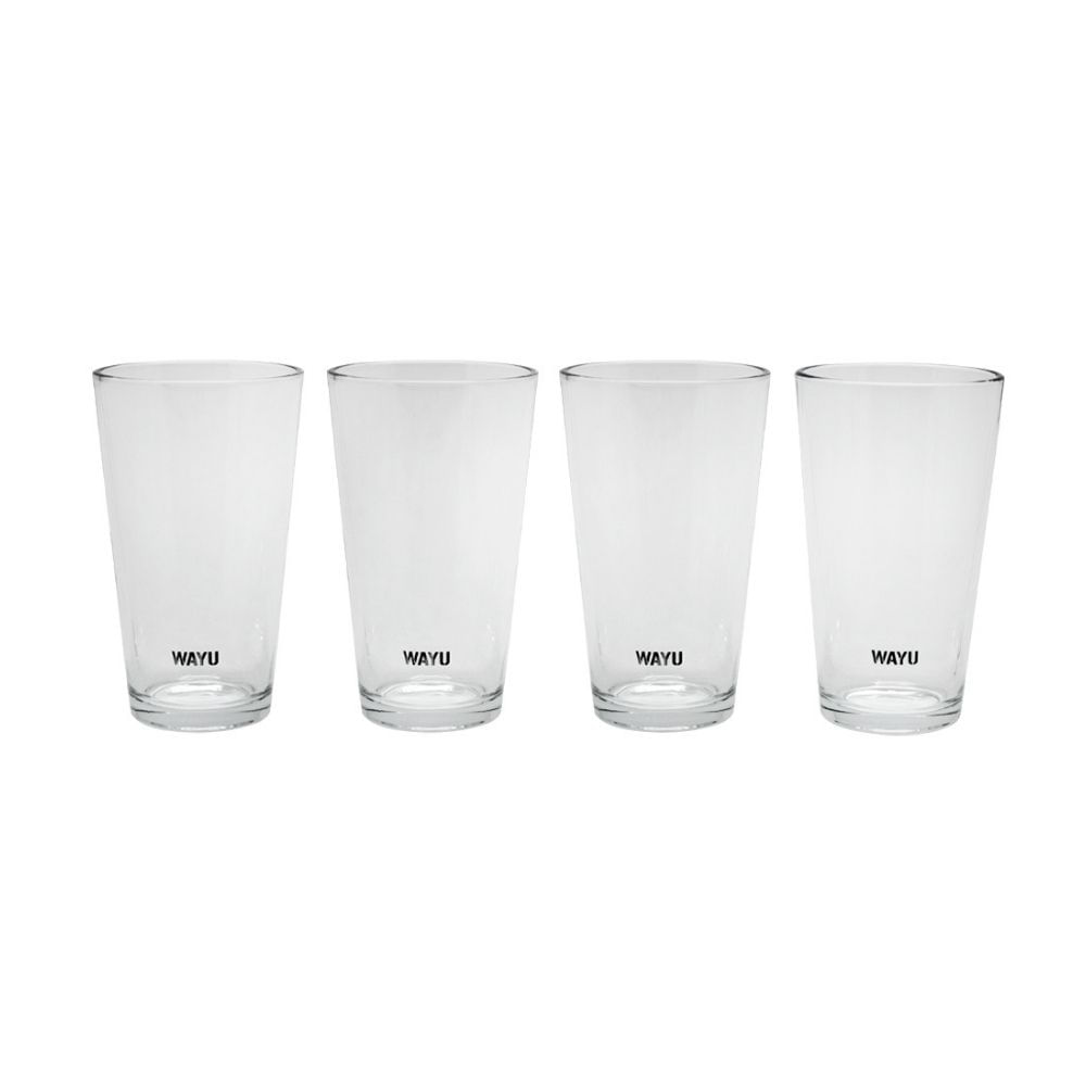 Set de 4 Vasos Vidrio Wayu
