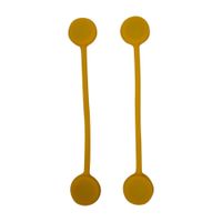 Pack de 2 Organizador Sujetador de Cables AR-SC050 Amarillo