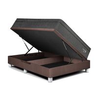 Cama Boxet Paraíso Pocket Star Queen Chocolate