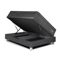 Cama Boxet Paraíso Pocket Star 2 Plazas Charcoal