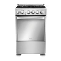 Cocina de Pie Mabe Cmp5545Fx0 4 Hornillas Acero Inoxidable Plata