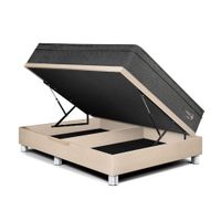 Cama Boxet Paraíso Pocket Star Queen Champagne