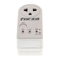 Protector de voltaje Forza 900J 1500W con toma giratoria 350°, NG-220V, 900J y temporizador blanco