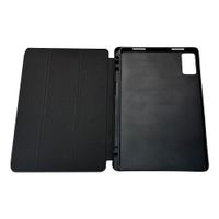 Funda para tablet Teraware Folio Cover, compatible con Redmi Pad SE, diseño tipo libro, cubierta plástica resistente, función soporte, negro