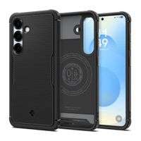 Case para Samsung Galaxy S25 Core Armor MagFit, color negro mate, diseño robusto, protección contra impactos