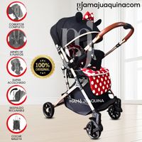 Coche Cuna Mecedora de Lujo «MIDISNEY» Rojo