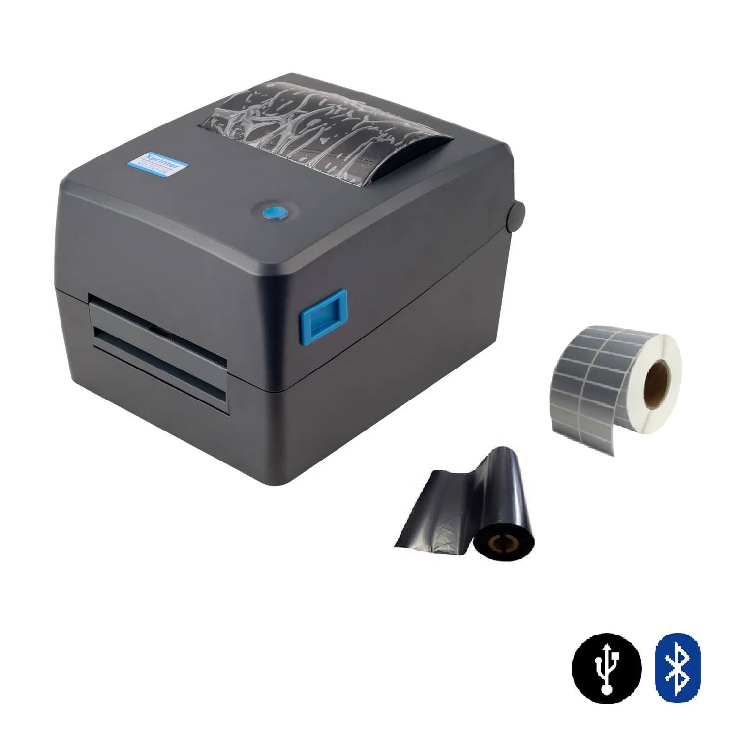 Impresora etiquetas transferencia termica códigos barra USB Bluetooth 110mm