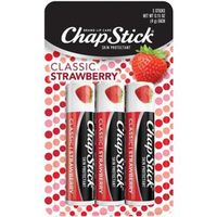 Bálsamo labial ChapStick Fresa 0.15 oz Pqte x 3