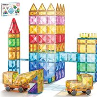 Set de Bloques de Construcción Magnéticos de 80 piezas (incluye kit para armar un vehículo) - Juego