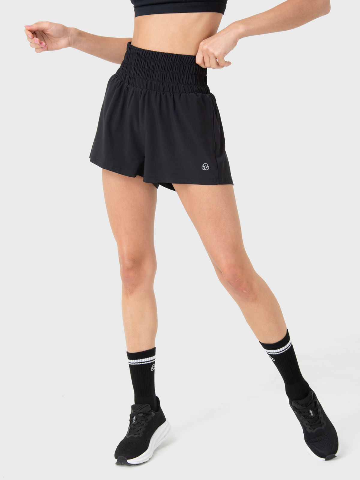 Short Para Mujer 2 In 1 Active Short Negro Bsoul
