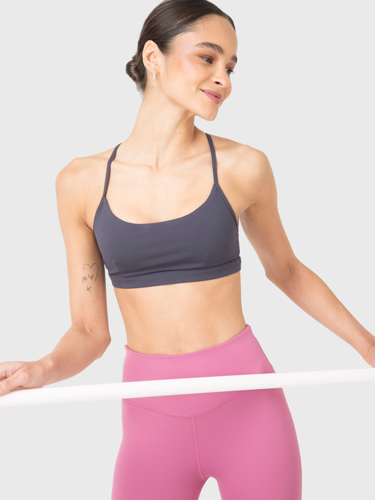 Bra Para Mujer Flo Gris Bsoul