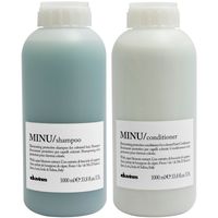 Shampoo Iluminador Cabello Teñido 1000ml + Acondicionador Davines Minu