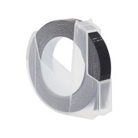 Etiqueta relieve color negro 9mm x 3 metros para B90