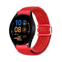 Correa de Nylon Para Samsung Galaxy Watch FE con Broche Rojo