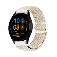 Correa de Nylon Para Samsung Galaxy Watch FE con Broche Crema