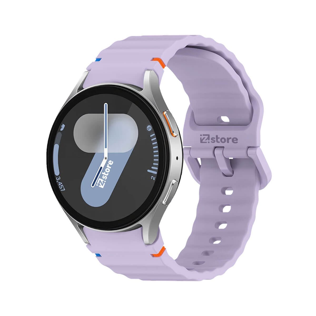 Correa Silicona Para Samsung Galaxy Watch 7 Liner Lila