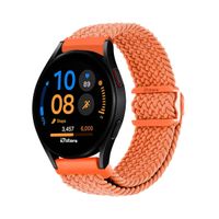 Correa de Nylon Para Samsung Galaxy Watch FE con Broche Naranja
