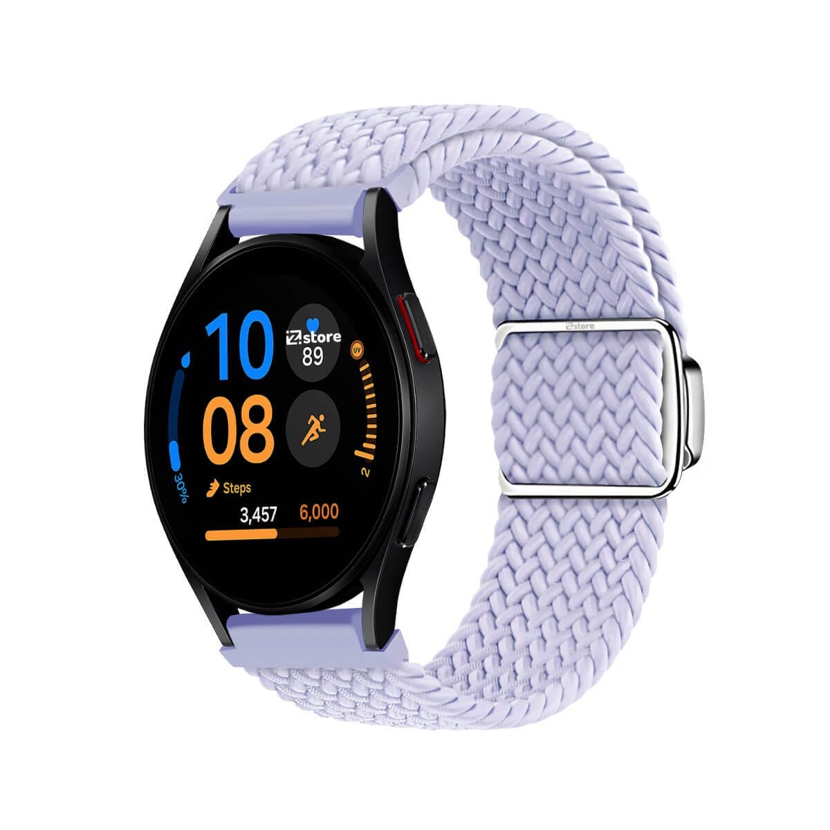 Correa Nylon Para Samsung Galaxy Watch FE Broche Magnetico Lila