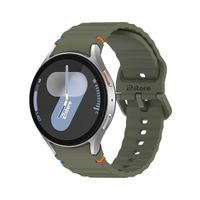 Correa Silicona Para Samsung Galaxy Watch 7 Liner Verde militar