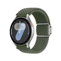 Correa de Nylon Para Samsung Galaxy Watch 7 Broche Magnético Verde militar