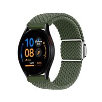 Correa Nylon Para Samsung Galaxy Watch FE Broche Magnetico Verde militar