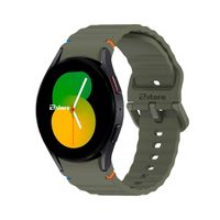 Correa Silicona Para Samsung Galaxy Watch 5 Liner Verde militar