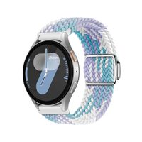 Correa de Nylon Para Samsung Galaxy Watch 7 Broche Magnético Lila tricolor