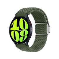 Correa de Nylon Para Samsung Galaxy Watch 6 Broche Magnético Verde militar