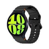 Correa Silicona Para Samsung Galaxy Watch 6 Liner Negro