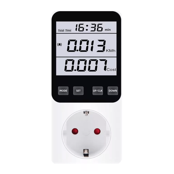 Medidor potencia vatímetro digital Kwh mide consumo luz socket europa