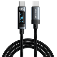 Cable de carga rápida Essager 240 W USB C Para MacBook, Sansung, Xiaomi