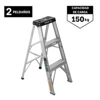 Escalera Tijera 2 Peldaños Capacidad De Carga 150 Kg Truper