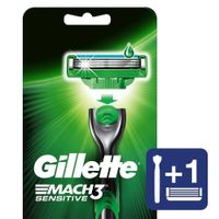 Máquina Gillette Mach3 Sensitive Recargable + Cartucho