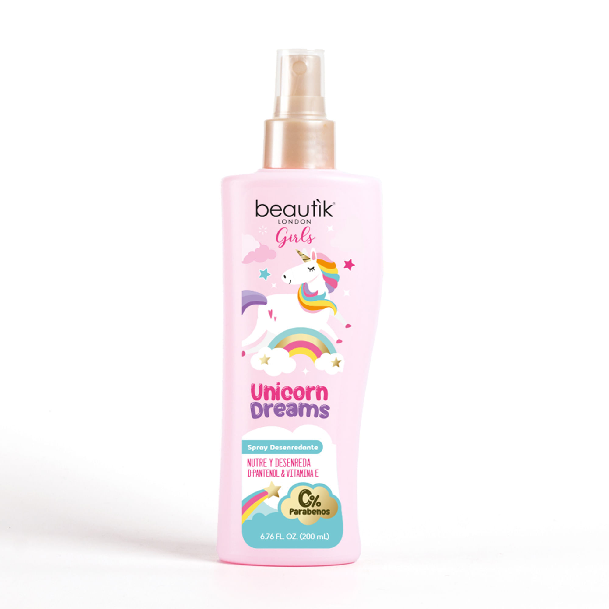 Spray Desenredante para Niñas BEAUTIK Unicornio Frasco 200ml