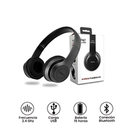 Audífonos Diadema Bluetooth P47 con MIcroSD Manoslibres - GLOBAL KIDS