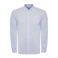 Camisa Manga Larga Algodón Para Hombre Jersey Azul Rockford