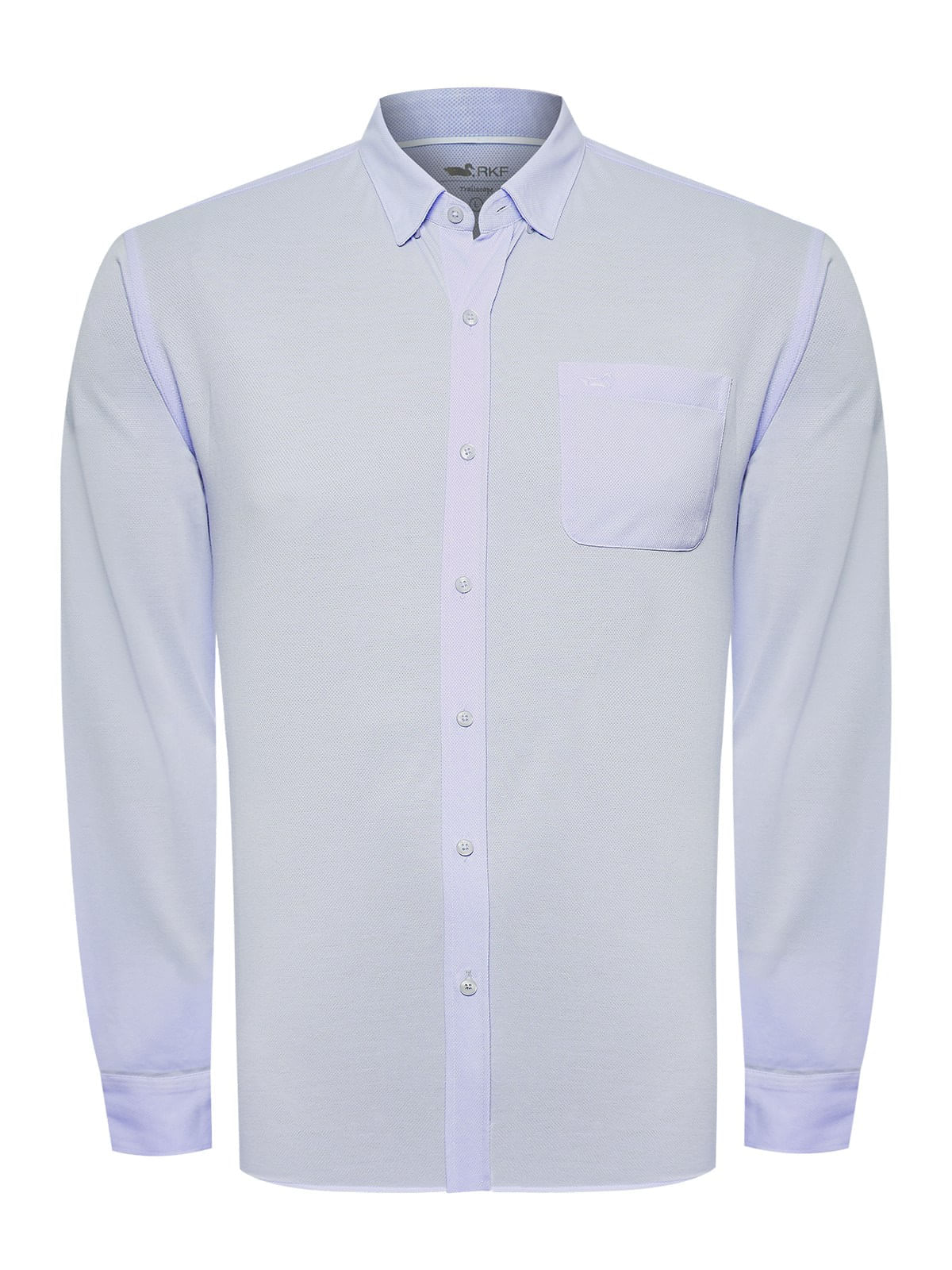 Camisa Manga Larga Algodón Para Hombre Jersey Azul Rockford