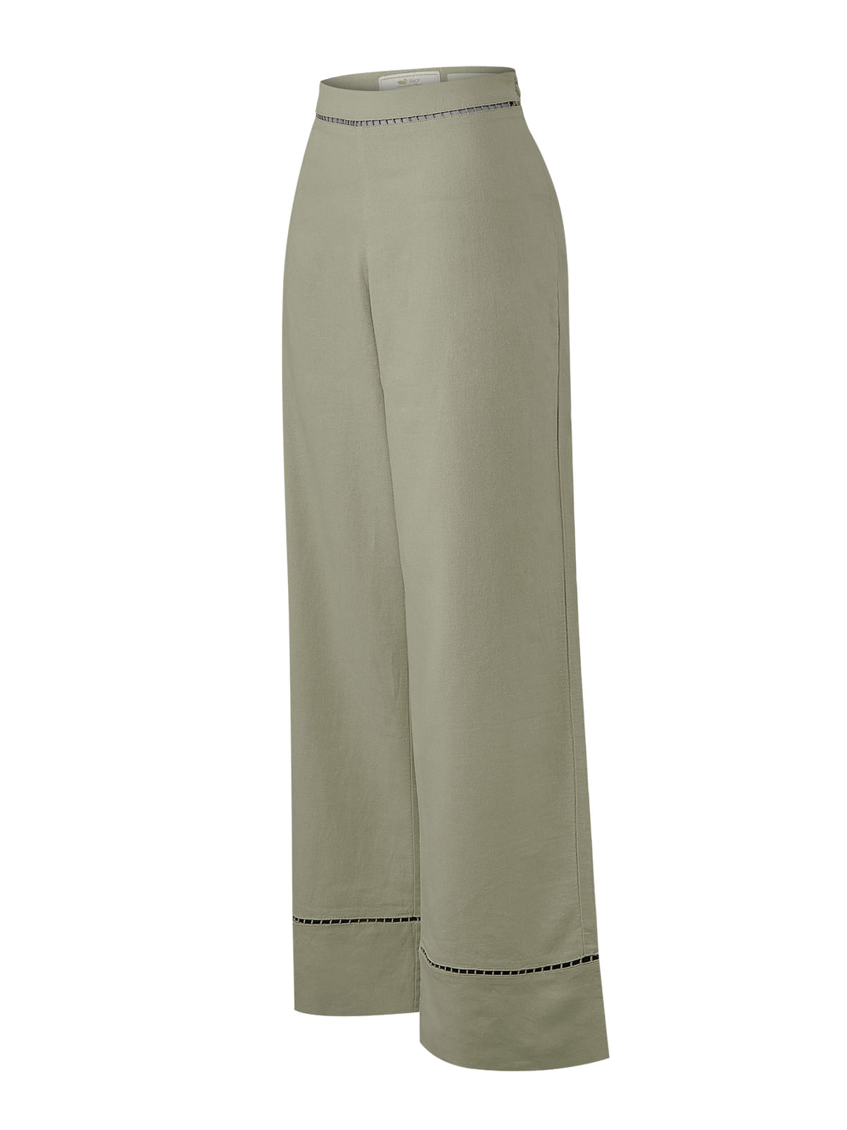 Pantalón Lino Orgánico Para Mujer Mekong Verde Rockford