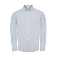 Camisa Manga Larga Algodón Orgánico Para Hombre Soft Azul Rockford
