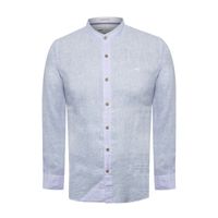 Camisa Manga Larga Lino Orgánico Para Hombre Linenmao Blanco Rockford