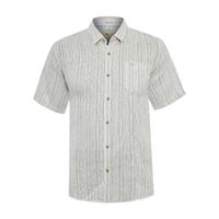 Camisa Manga Corta Lino Orgánico Para Hombre Brisa Azul Rockford