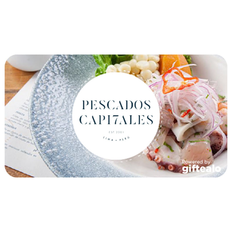 Gift Card Pescados Capitales S/100 - 3602