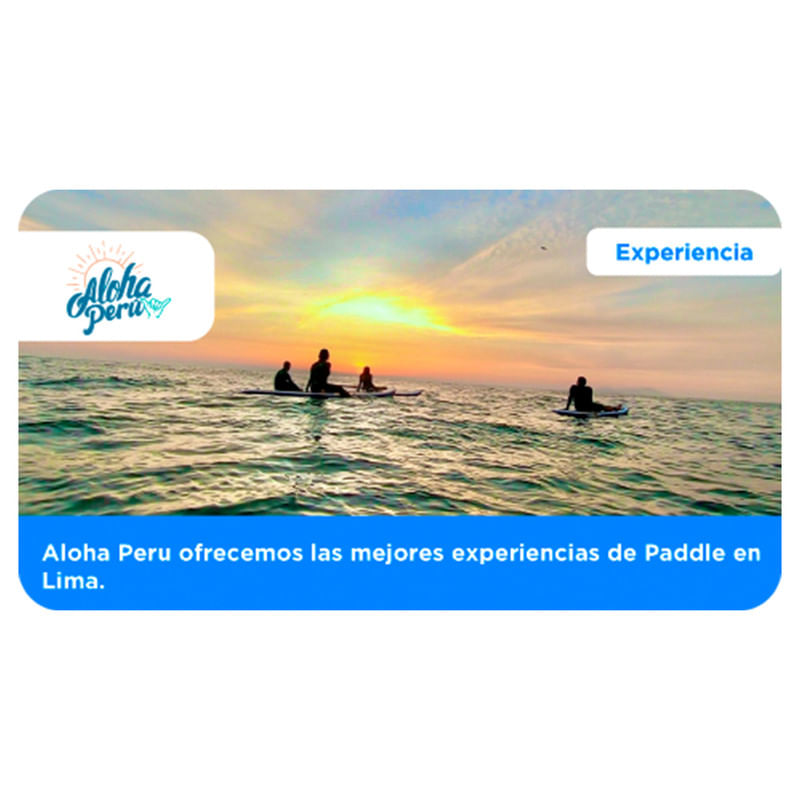 Gift Card Aloha Peru Paddle S/105- 17377