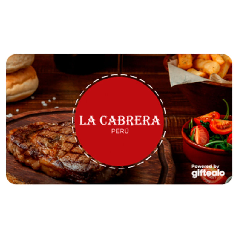 Gift Card La Cabrera S/100 - 3521
