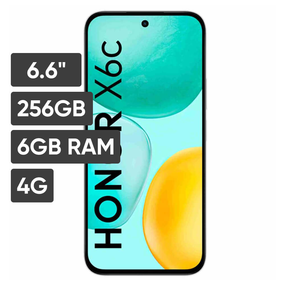 Smartphone HONOR X6C 6.6"" 6GB 256GB 50MP + 0.08MP Moonlight White