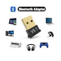 Adaptador inalámbrico Bluetooth USB V5.1 Para PC y Laptop