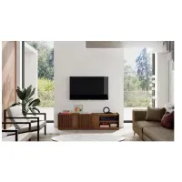 Mesa de TV Moderna Alice 55"" color Marrón 2 puertas TU MESITA